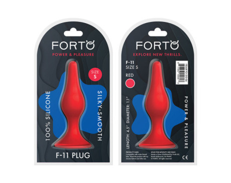 Forto F-11 Lungo Silicone Plug Sml Red