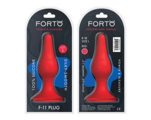 Forto F-11 Lungo Silicone Plug Lrg Red