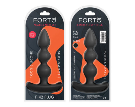 Forto F-42 Spiral Beads Sili Plug Blk