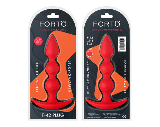 Forto F-42 Spiral Beads Sili Plug Red