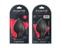 Forto F-60 Spade Silicone Plug Lrg Blk