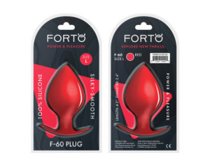 Forto F-60 Spade Silicone Plug Lrg Red