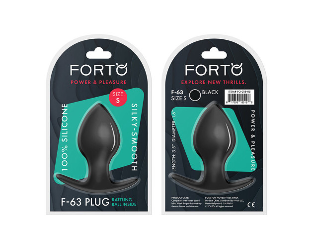 Forto F-63 Rattler Spade Plug Sml Blk