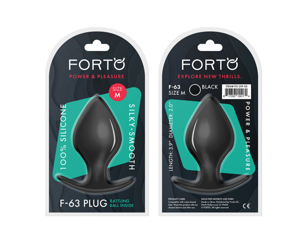 Forto F-63 Rattler Spade Plug Med Blk