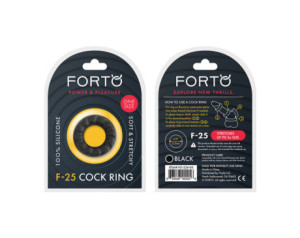 Forto F-25 Silicone Cockring 23mm Black