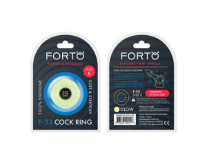 Forto F-33 Silicone Cockring Small Glow