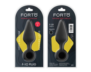 Forto F-10 Sili Plug w/Pull Ring Lrg Blk