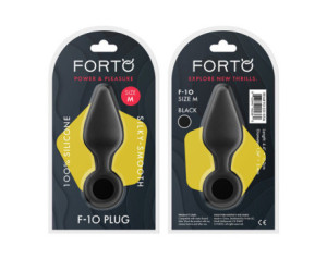 Forto F-10 Sili Plug w/Pull Ring Med Blk