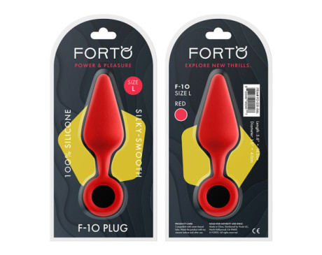 Forto F-10 Sili Plug w/Pull Ring Lrg Red