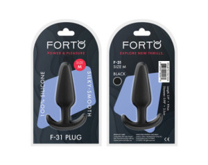 Forto F-31 Silicone Plug Medium Blk