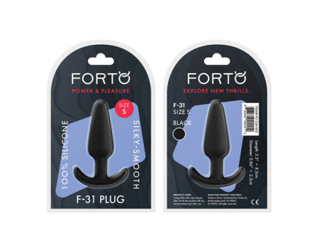 Forto F-31 Silicone Plug Small Blk