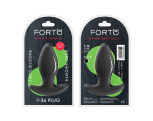 Forto F-36 Silicone T-Plug Black