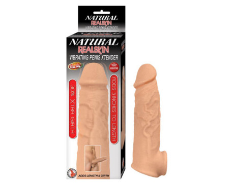 Natural Realskin Vibrat Penis Xtender Wh