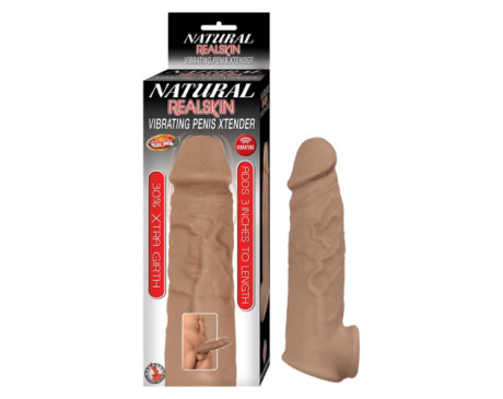 Natural Realskin Vibrat Penis Xtender Br