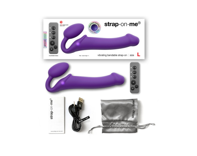 Strap-On-Me VibrBendableStrapOn Pur L