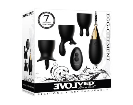 Evolved EggCitement 5Pc Vibe&Acc Set Blk