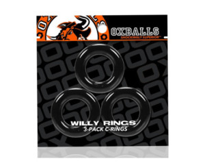 Oxballs Willy Rings 3-Pack Cockrings Bk