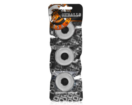 Oxballs Ringer 3-Pack Of Do-Nut-1 Clear