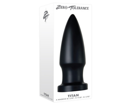 ZT Titan Adv BulletShaped Anal Plug Blk