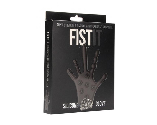 Shots Fist It Stimulation Glove Black