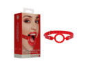 Ouch Adjustable Silicone Ring Gag Red