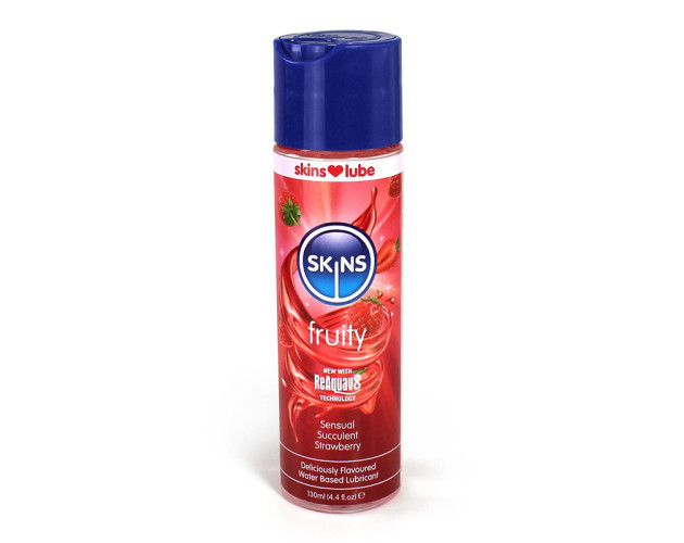 Skins Strawberry Water Based Lube 4oz