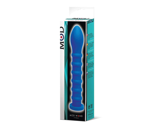 MOD Wand Silicone  Blue Ribbed