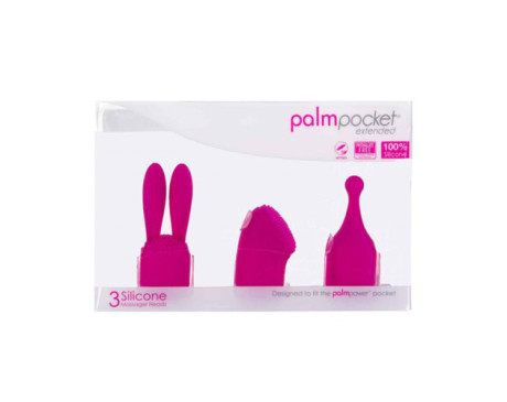 PalmPocket Extended Sili Massage Heads 3