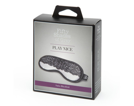 50 Shades Play Nice Satin Blindfold Gray