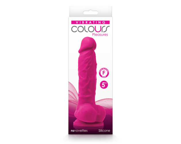 Colours Pleasures 5in Vibr Dildo Pink