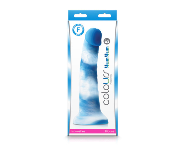 Colours Pleasures Yum Yum 8in Dildo Blue