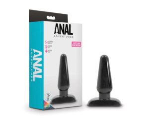 Anal Adventures Basic Anal Plug Med Blk