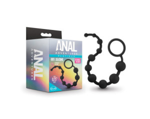 Anal Adventures 10 Anal Beads Black