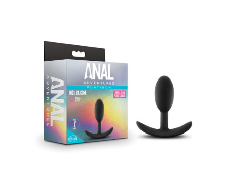 Anal Adventures Vibra Slim Plug Sml Blk