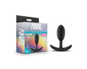 Anal Adventures Vibra Slim Plug Med Blk