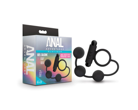 Anal Adventures AnalBead w/VibrCRing Blk