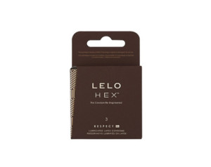 LELO HEX Respect XL Condoms 3-Pack