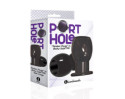 The 9's Port Hole Hollow Butt Plug Black