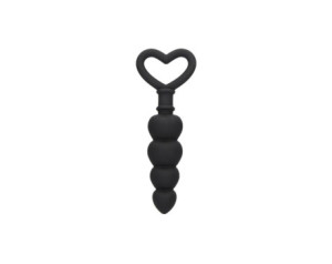 Ouch Silicone Anal Love Beads Black