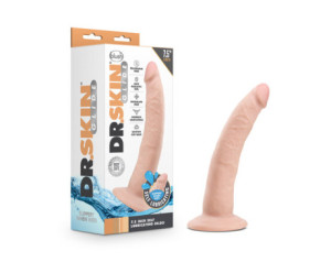 Dr. Skin Glide 7.5in Self Lubr Dildo Bge