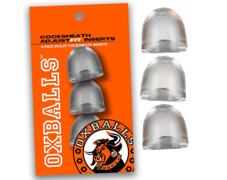 OxBalls ADJUSTFIT INSERT 3 Pack Clear