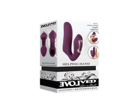 Evolved HelpingHand DualStim Vibe Plum