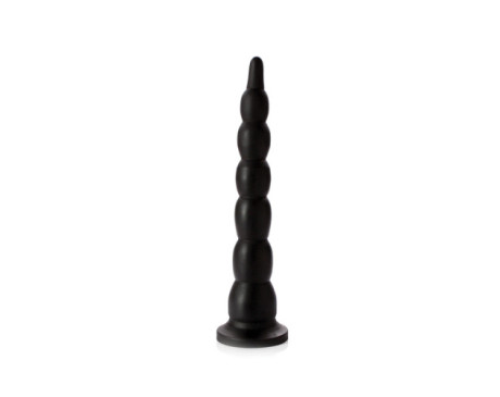 Tantus Cowboy Beaded Dildo Black BOX