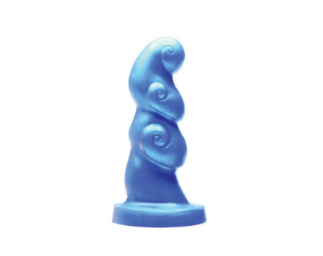 Tantus Hookah Textured Dildo Blue BAG