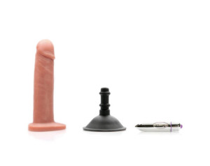 Tantus Alan O2 VibratingDildoKit Tan BAG