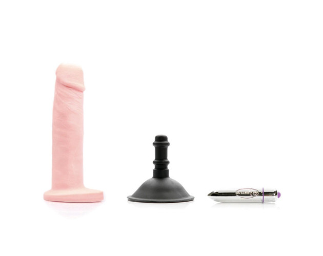 Tantus Alan O2 Vibrating Dildo Kit Beige