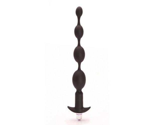 Tantus Vibrating Progressive Beads Black