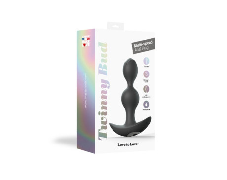 Love to Love TwinnyBud VibrPlug Blk