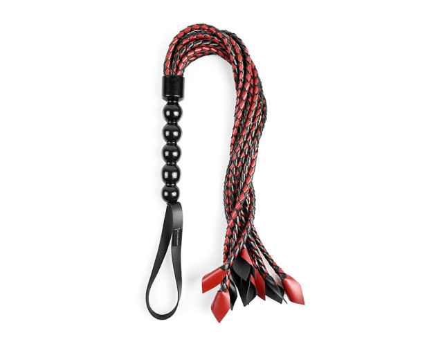 SS Saffron Braided Flogger Red/Black