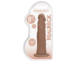 RealRock 9in Dildo With Suction Cup Tan